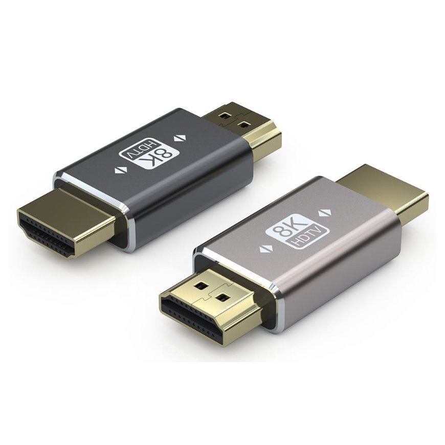 ПРЕМІУМКОРД Адаптер-стыковка 8K HDMI A - HDMI A, Мужской/Мужской, металлический