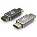 PREMIUMCORD 8K HDMI A - HDMI A -sovitin, Uros/Uros, metallinen