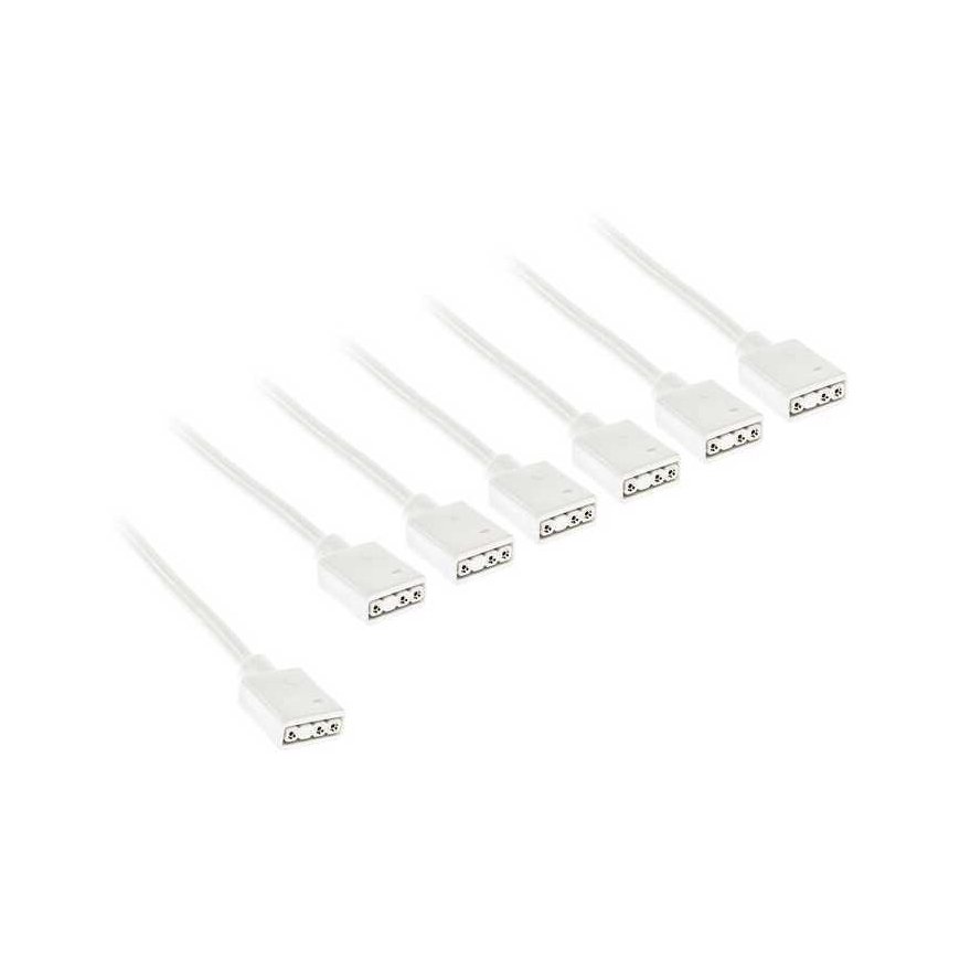 Kolink ARGB 1-6 Splitter Cable - 30 cm, White