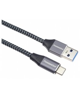 PremiumCord USB-C to USB 3.0 A (USB 3.2 Gen 1, 3A, 5Gbit/s) 3 m braided cable