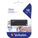 Verbatim Slider - USB Drive 16 GB - Black