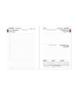 Buroodisain Timer Kalendorius JUNIOR 2026, A6, PVC, juoda