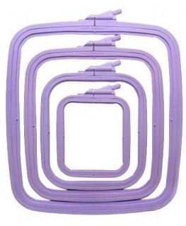 Nurge kvadratiniai (stačiakampiset) muoviset kaaret 19,5*22 cm (lila) 170-13LI