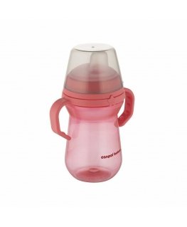 Canpol babies dzeramā pudele ar silikona uzgali FirstCup 250ml (56/615_pin)