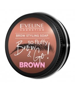 Eveline Cosmetics Brow&Go! Muotoilusaippua Ruskea, 25 g