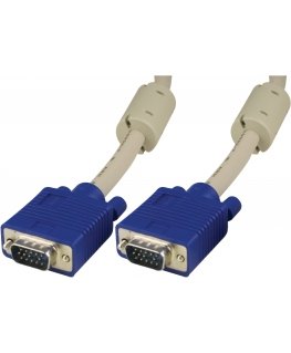 Deltaco RGB-8G VGA kabelis 1 m VGA (D-Sub) Pelēks