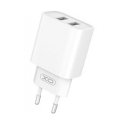 XO seinälaturi CE02C 2x USB 2,1A valkoisena XO seinälaturi CE02C 2x USB 2,1A valkoisena