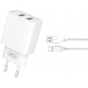 XO Wall Charger CE02C 2x USB 2.1A White XO Wall Charger CE02C 2x USB 2.1A White
