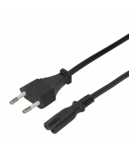 Deltaco 1902297 toitekaabel Must 1,5 m CEE7/16 IEC C7