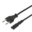 Deltaco 1902297 toitekaabel Must 1,5 m CEE7/16 IEC C7 Deltaco 1902297 toitekaabel Must 1,5 m CEE7/16 IEC C7