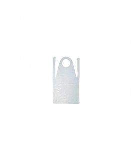 Disposable PE aprons, 810x1250 mm, white, 50 pcs.