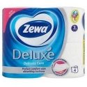ZEWA WC-paber, 3-kihiline, 4 rulli, "Deluxe", valge ZEWA WC-paber, 3-kihiline, 4 rulli, "Deluxe", valge