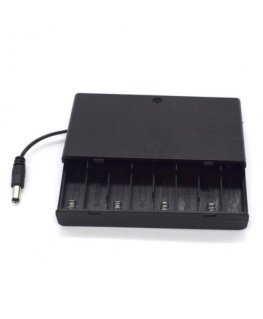 Oem Aku kott 8xAA (R6) - kott koos kaanega ja lülitiga - pistik 5.5x2.1