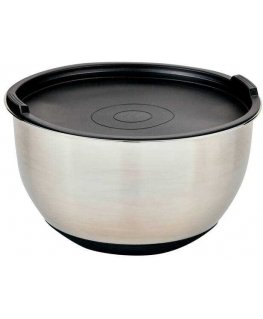 Kesper Multifunctional Bowl with Silicone Lid and Measuring Scale for Ingredients, 24 x 24 cm