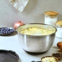 Kesper Multifunctional Bowl with Silicone Lid and Measuring Scale for Ingredients, 24 x 24 cm