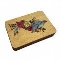 Kind Fox by Wizardi Siarhei Ausianikau business activity per certificate No. 1130904 Wooden sewing needle case "Whale" KF056/5