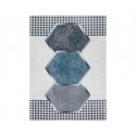 ARLEN RHOMBUS Style White Aztec Rug 160x220 Hakano