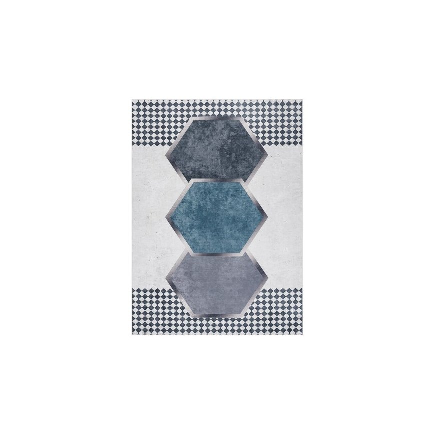 Stilius Kilimėlis ARLEN RHOMBUS baltos spalvos aztekiškas 160x220 Hakano – 2