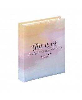 Hama Letterings nuotraukų albumas Mėlyna, Oranžinė, Violetinė 40 lapai 10 x 15 cm