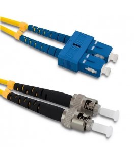 Qoltec 54059 InfiniBand ja kiudoptilised kaablid 1 m SC ST Kollane