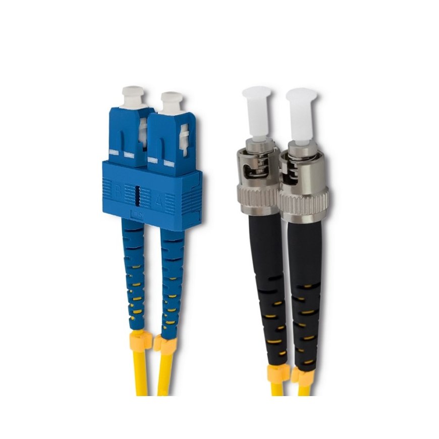 Qoltec 54059 InfiniBand- ja kuituoptiikkakaapeli 1 m SC ST Keltainen – 2
