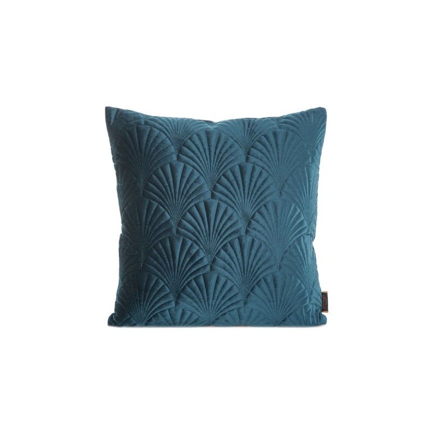 EUROFIRANY PREMIUM RIA2 Cushion Cover made of soft velvet, quilted in a traditional sewing style, art deco pattern, 45 x 45 cm, – 2