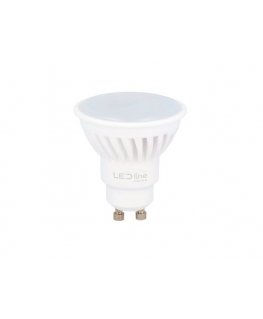 Led Line Prime Spuldze LED GU10 230V 7W 1000lm, 142lm/W, 120° siltā balta 2700K, keramikas.