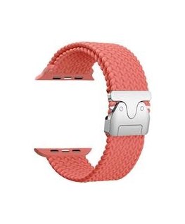 Beline Woven Nylon Parachute Bracelet for Apple Watch 42/44/45/49mm Rose Red
