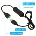 PREMIUMCORD USB 2.0 extension cable with on/off switch, 1 m, black PREMIUMCORD USB 2.0 extension cable with on/off switch, 1 m, black
