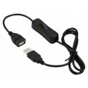 PREMIUMCORD USB 2.0 extension cable with on/off switch, 1 m, black PREMIUMCORD USB 2.0 extension cable with on/off switch, 1 m, black