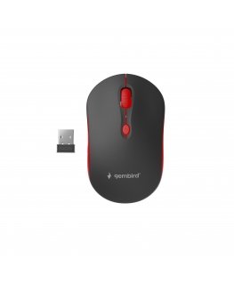 Gembird WIRELESS OPTICAL MOUSE MUSW-4B-03-R 1600DP - Maus pele Birojs Abām rokām RF Bezvadu Optisks 