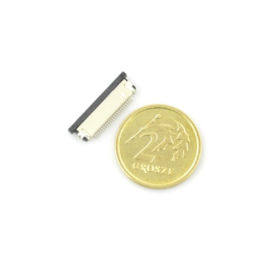 OEM ZIF ühendus, FFC/FPC, horisontaalne, 40 kontaktiga, vahe 0,5 mm, sisemine pesa