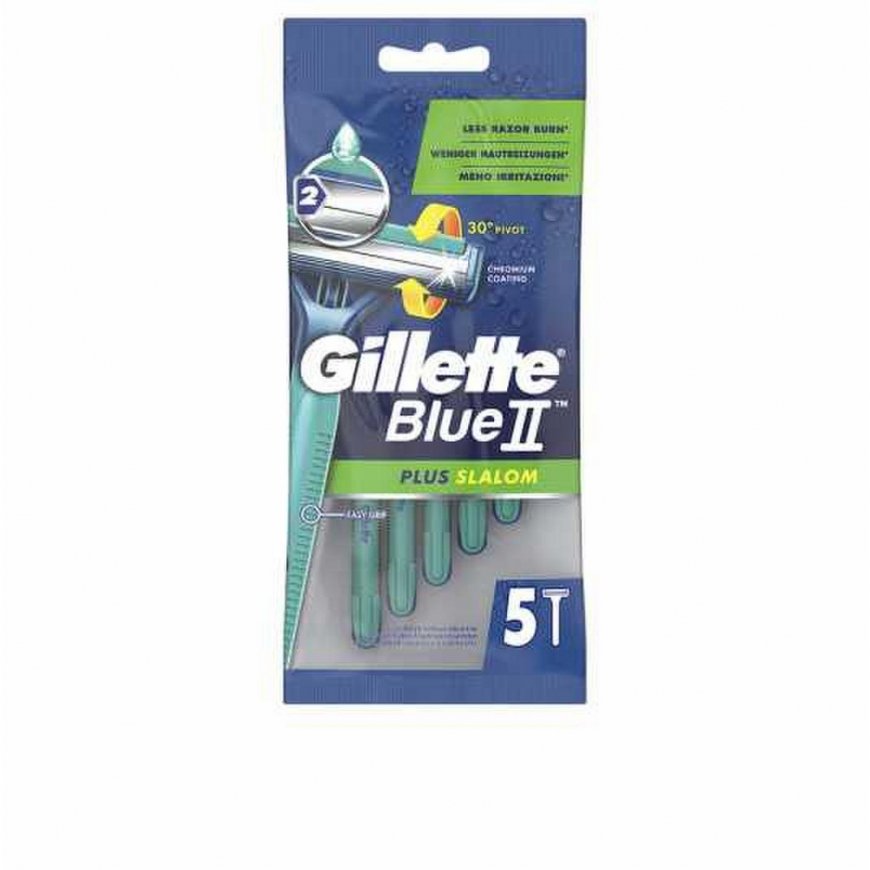 "Gillette Mėlyna Ii Plus Slalom" ühekordsed habemenoad 5 tk