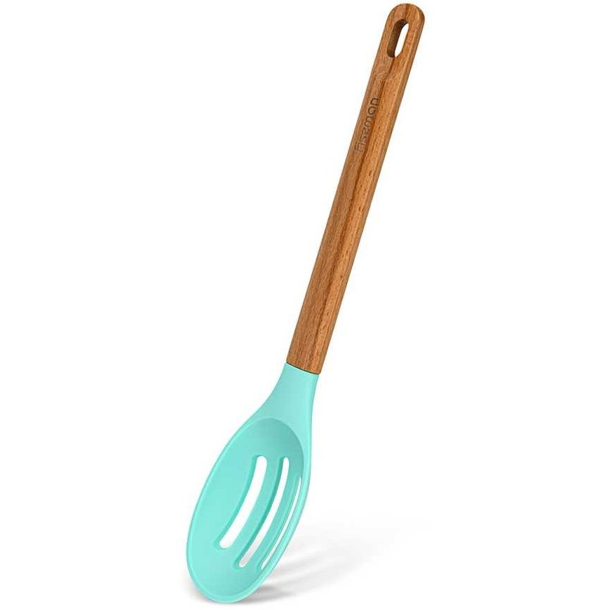 Fissman Silikoninis serviravimo šaukštas 34 cm su medine rankena Essential