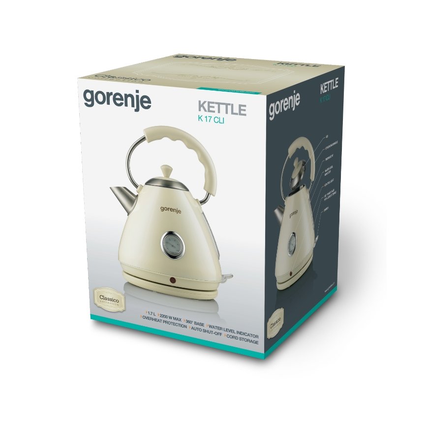 Gorenje K17CLI elektrinis virdulys 1,7 L 2200 W Rusvai gelsvas – 5
