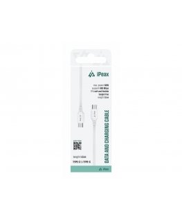 iPEAX TPU CABLE USB-C / USB-C 1.5M, USB 2.0 White