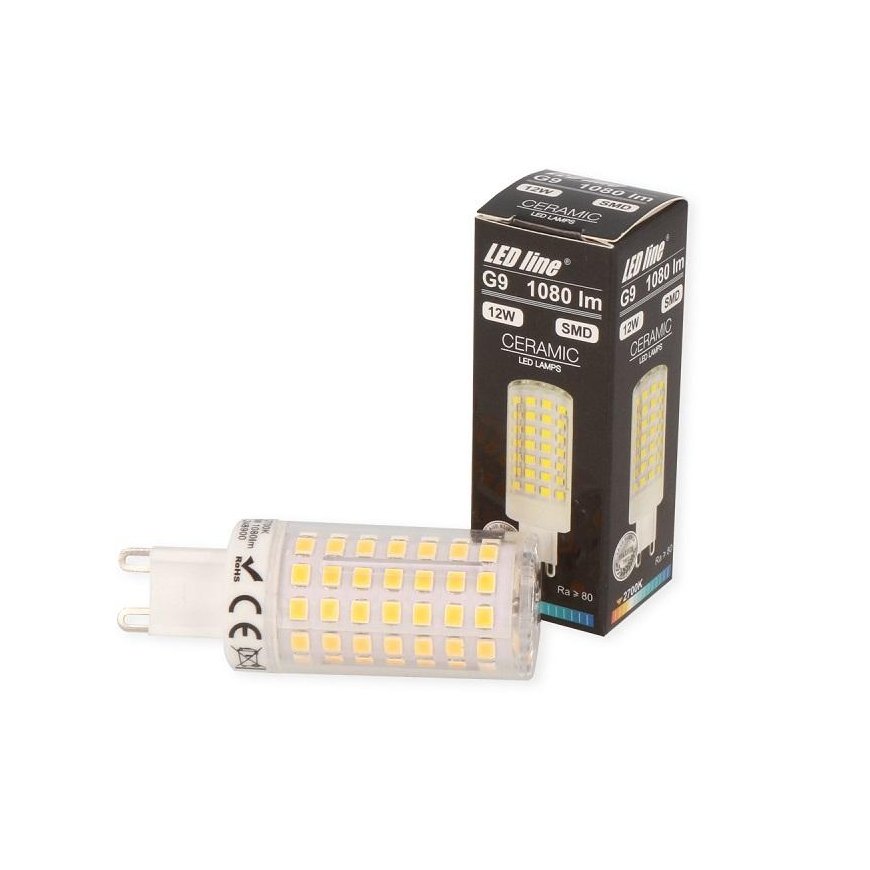 LED Bulb G9 230V 12W, 1160lm, warm white, LED line – 2