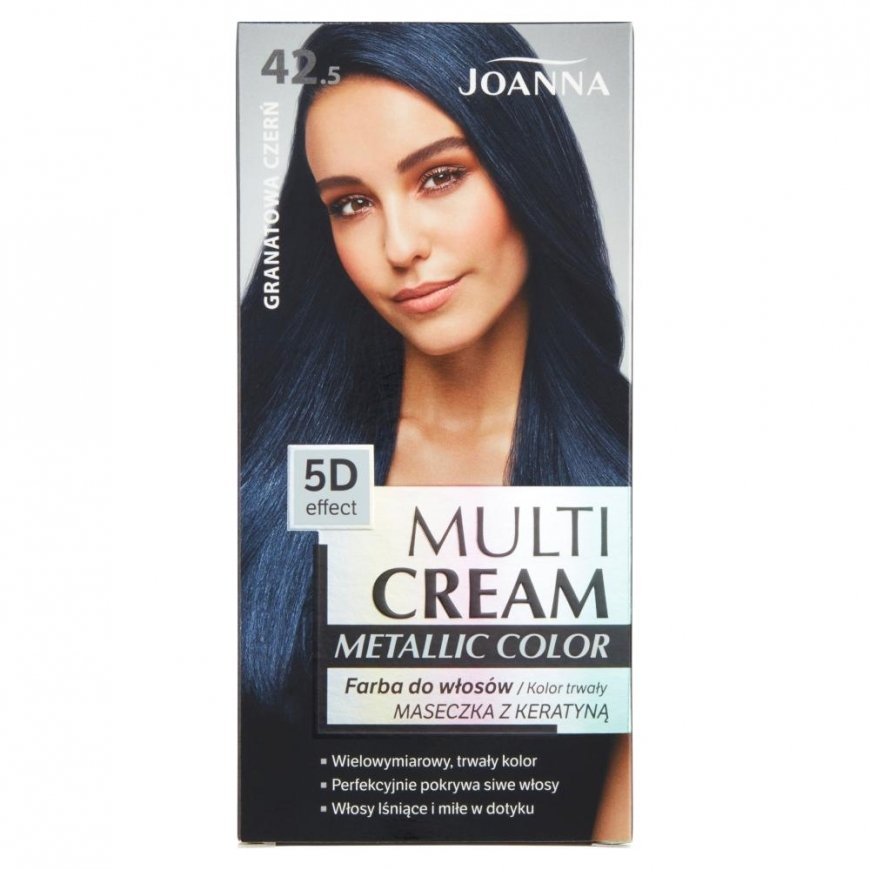 Joanna Multi Cream Metal Color 42.5 Dark Blue Black