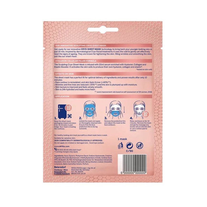 NIVEA 9005800315478 kasvonaamio Kosteuttava naamio Naisten Arkit – 3
