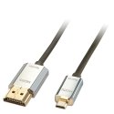 Lindy 41678 HDMI кабель 3 m HDMI Тип A (Стандарт) HDMI Тип D (Микро) Черный, Хромовый, Золото Lindy 41678 HDMI кабель 3 m HDMI Тип A (Стандарт) HDMI Тип D (Микро) Черный, Хромовый, Золото