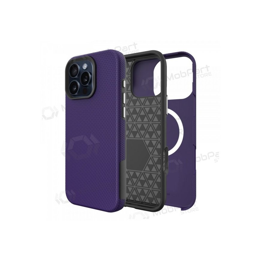 Dēklis Perfectionists Triangle Mag Case Apple iPhone 15 Pro Max violetā krāsā