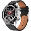 Rubicon RNCE94 Smartwatch, Silver color case with black strap.