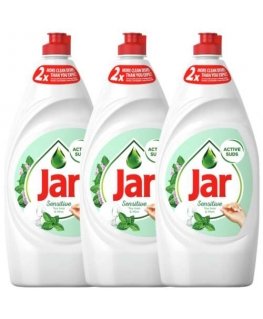 Jar trauku mazgājamais līdzeklis Sensitīvs Tējas Koks un Piparmētra, 2x 900 ml