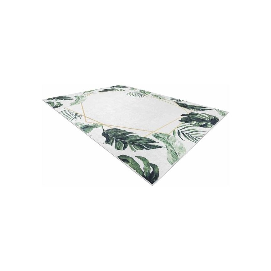 Tropical Tropu linolejs ARLEN LEAVES2 balts