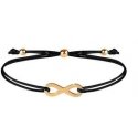 Twisted Bracelet with Black/Gold Infinity Twisted Bracelet with Black/Gold Infinity