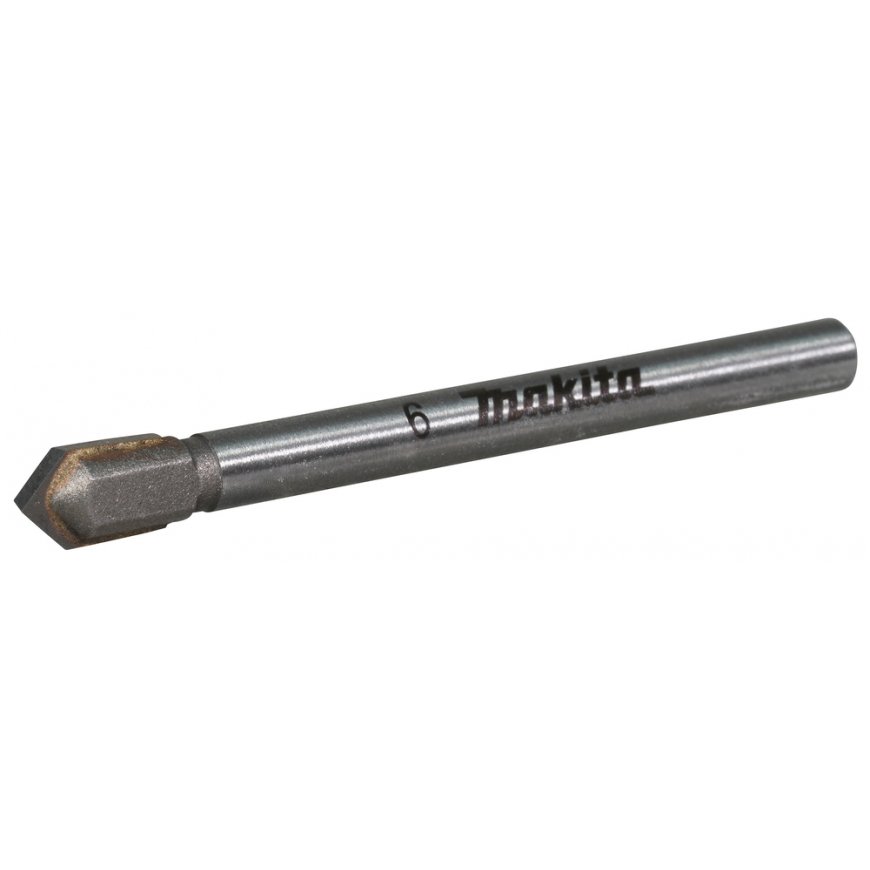 Makita Grąžtas stiklui, 6x58mm, su tiesiu apvaliu koteliu. D-78433