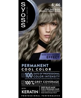 Syoss Permanent Cool Color 6_46 Темный холодный блондин