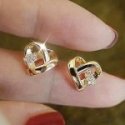 Moiss Lovely stud earrings with zircons E000143 Moiss Lovely stud earrings with zircons E000143
