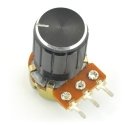 Oem potenciometra rippinātājs GCL15 melns - 6/15mm - x5