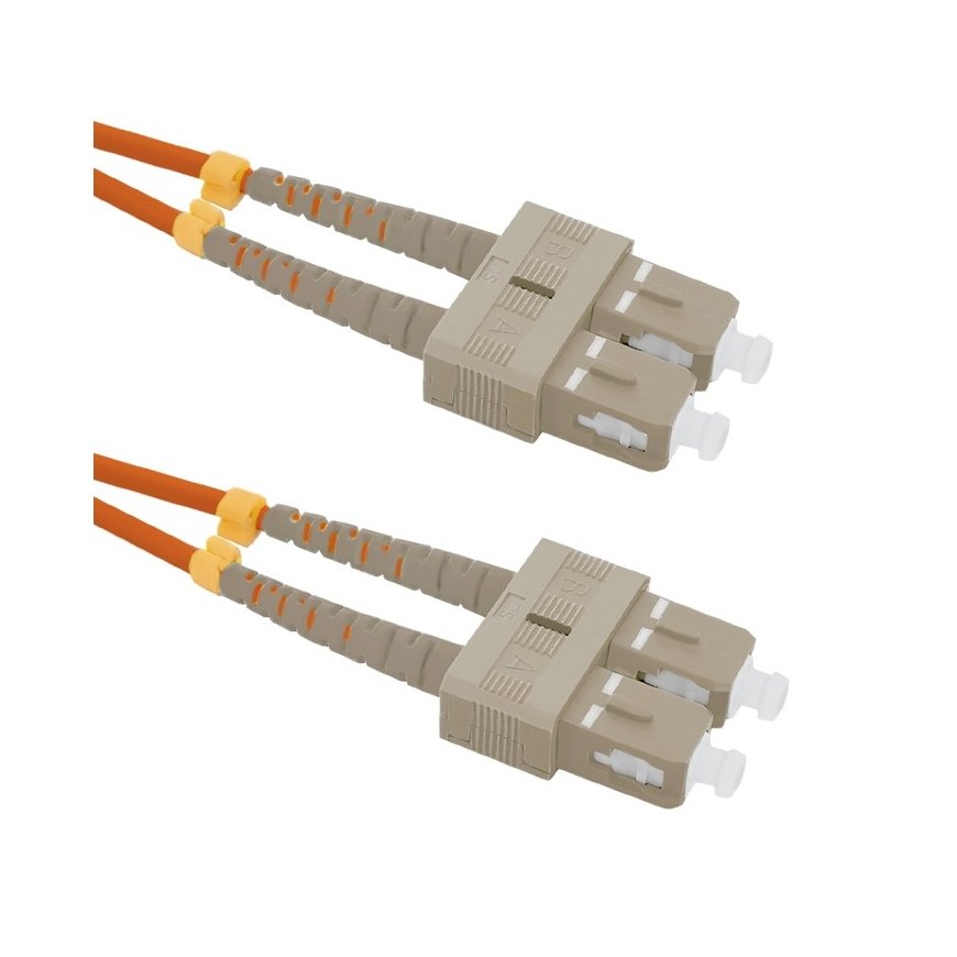 Qoltec 54011 InfiniBand ja kiudoptilised kaablid 2 m SC Oranž